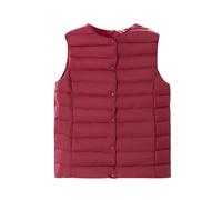 Chaleco Plumas Mujer Ligero Chaleco Guateado de Mujer Chaleco Plumon Ultraligero para Mujer Chaleco Plumifero Señora sin Mangas Chaleco Plumífero Mujer Chaleco Plumiferos Puffer Pluma Mujer Rojo XL