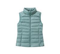Chaleco Plumas Mujer Ligero Chaleco Ultraligero Plumon Chaleco Plumifero Mujer Chalecos Acolchados Mujer Chaleco Plumífero Señora Chaqueta Plumiferos sin Mangas Mujer Chaleco Pluma Mujer Azul M