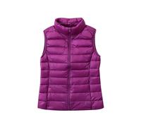 Chaleco Plumas Mujer Ligero Chaleco Ultraligero Plumon Chaleco Plumifero Mujer Chalecos Acolchados Mujer Chaleco Plumífero Señora Chaqueta Plumiferos sin Mangas Mujer Chaleco Pluma Mujer Morado XXL