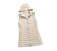 Chaleco Plumas Mujer Ligero Largo Chaleco Guateado de Mujer Chalecos Acolchados Chaleco Plumon Ultraligero Capucha Mujer Chaleco Plumifero Señora sin Mangas Chaleco Plumífero Plumiferos Mujer XXL