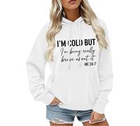 Chaleco polar blanco -camiseta con capucha humorística « Me frío, pero yo ', blanco, XXXL