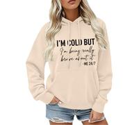 Chaleco polar blanco -camiseta con capucha humorística « Me frío, pero yo ', caqui, M