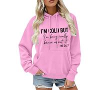 Chaleco polar blanco -camiseta con capucha humorística « Me frío, pero yo ', rosa, XXXL