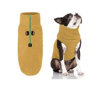 Chaleco polar Gooby con media cremallera - Chaqueta suave y c lida para perro con correa con anilla en D - Su ter de invierno para perro peque o