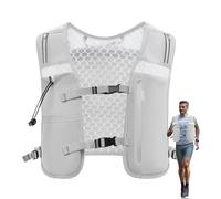 Chaleco Potable - 4L Mochila para Beber | de Agua Reflectante Ajustable Correas de Pecho Titular del teléfono para Las Mujeres Sendero al Aire Libre Correr Senderismo Ciclismo