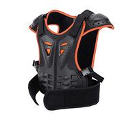 Chaleco protector para niños, para uso en motocross, esquí, snowboard, naranja, M