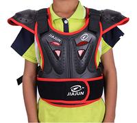 Chaleco protector para niños, para uso en motocross, esquí, snowboard, rojo, S
