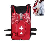 Chaleco RáPido De Entrenamiento De SimulacióN De ObstruccióN De Las VíAs Respiratorias Antiasfixia,Entrenamiento De Primeros Auxilios Rcp PortáTil Para Demostraciones De EnseñAnza,aldult-B-Red