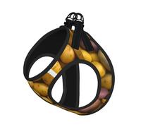 Chaleco reflectante con correa para mascotas con estampado de muchas papas para perros y gatos pequeños, chaleco ajustable para caminar al aire libre