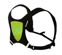Chaleco reflectante de seguridad para correr, impermeable, impermeable, luces de ritmo, luces ambientales, chaleco de seguridad para ciclismo, para senderismo, y jogging, verde, riferimento