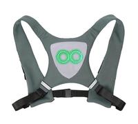 Chaleco reflectante de seguridad para correr, impermeable, impermeable, luces de ritmo, luces ambientales, chaleco de seguridad para ciclismo, para senderismo, y jogging, Gris, riferimento