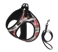 Chaleco reflectante para mascotas con diseño de bandera de Estados Unidos, para perros y gatos pequeños, chaleco ajustable para caminar al aire libre
