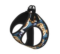 Chaleco reflectante para mascotas con estampado de galletas y chispas de chocolate, para perros y gatos pequeños, chaleco ajustable para caminar al aire libre