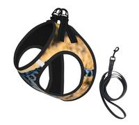 Chaleco reflectante para mascotas, con estampado de leopardo, arnés reflectante para cachorros, arnés de entrenamiento para perros