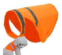 Chaleco Reflectante para Perros - Chaleco de Visibilidad para Perros Naranja Ajustable Fluorescente para - de Caza para, Suministros para Mascotas, cómodo para Entrenar a