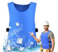 Chaleco Refrescante para Hombres y Mujeres - Chaleco de PVA Activado por Agua, Ajustable y Reutilizable para Deportes, Running, Ciclismo y Trabajo en Clima Cálido