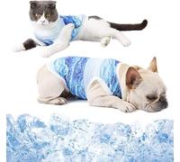 Chaleco refrescante para perro, chaqueta de protección solar transpirable para aliviar la ansiedad, abrigo refrescante suave para perros y gatos pequeños y medianos, ideal para caminar en verano