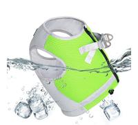 Chaleco refrescante para perros, chaleco de tela refrescante de 3 capas para perros, cómodo chaleco para cachorros con tiras reflectantes, ideal para deportes, senderismo, entrenamiento de verano
