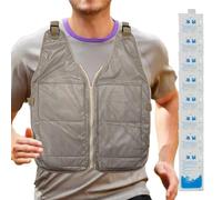Chaleco refrigerante, chaleco refrigerador de hielo, chaleco de chaqueta de hielo para una experiencia refrescante, chaleco frío de verano suave para moto, trabajo, cocina, ciclismo, correr