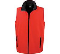 Resultado R232 m imprimible Chaleco Softshell para Hombre, Unisex, Color Rojo/Negro, tamaño Medium
