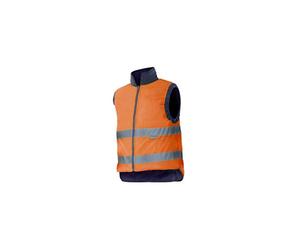 CHALECO REVERSIBLE AV 2XL AZUL MARINO/NARANJA FLÚOR