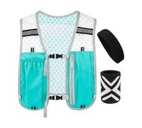 Chaleco Riflettente Da Corsa, Attrezzatura Sportiva Regolabile Design Ergonomico Con Fascia E Polsino | Chaleco Da Corsa Ad Alta Visibilità - Para Uomo, Donna, Exterior, Trail, Entrenamiento, Fitness