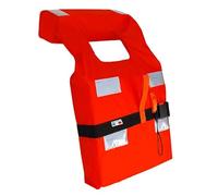 Chaleco salvavidas 150N certificado - Chaleco cinturón salvavidas ajustable - Talglia L - Color naranja con rescate - Flotante Natación ayuda para rescate