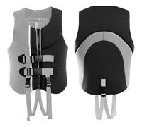 Chaleco Salvavidas Adultos Alta Flotabilidad con Cremallera, Cintura Ajustable y Correa Inguinal - Chaleco Antiahogamiento CE para Kayak, Snorkel, Barcas (Tallas XS-XXXL),3XL,Grey