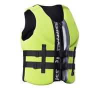 Chaleco Salvavidas Ajustable for Adultos con Cremallera y CVinturón Ajustable, Chaleco de Flotación for Nadar, Kayak, Navegar y Deportes Acuáticos(Green,L)