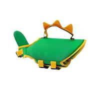 Chaleco Salvavidas Canino Traje Flotante Ajustable Estilo Dinosaurio
