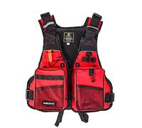 Chaleco Salvavidas Chaleco de flotación Chaleco de Seguridad náutica para Kayak Pesca Navegación Vela Deportes Acuáticos, Dispositivo Flotación Hombre Mujer(Red)