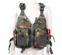 Chaleco Salvavidas con Tiras Reflectantes, Chaleco de Pesca PFD for Canotaje, Kayak, Equipo de Seguridad de Natación Ajustable con Múltiples Bolsillos for Nadar, Navegar, Canotaje(H)