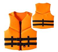 Chaleco Salvavidas de Neopreno Adulta con Ayuda Flotabilidad, Flotación Anti-colisión Transpirable, Seguridad Náutica para Nadar Surfear Pescar Navegar(Orange,XL)