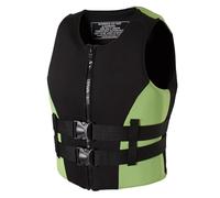 Chaleco Salvavidas de Neopreno Adulta con Ayuda Flotabilidad, Flotación Anti-colisión Transpirable, Seguridad Náutica para Nadar Surfear Pescar Navegar(Green,XL)
