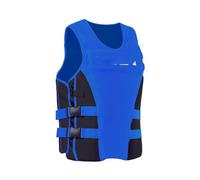 Chaleco Salvavidas de Neopreno Adultos | PFD con Núcleo EPE y Doble Hebilla | Equipo Seguridad Náutica para Kayak, Pesca, Rafting(Blue,XXL)