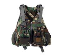 Chaleco Salvavidas de Pesca con Múltiples Bolsillos, Chaleco de Flotación for Kayak, Navegación, Natación, Chaleco de Seguridad Ajustable for Deportes Acuáticos(F)