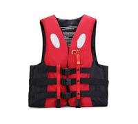 Chaleco Salvavidas extraíble para Paddle Boarding, Adult lifejacket with Whistle Suitable for Water Sports, Men's and Women's Adjustable Life Vest, Safety and Comfort Guarantee(Red,XL)
