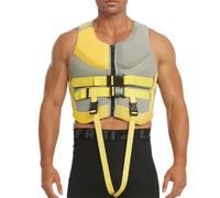 Chaleco Salvavidas, Flotador Adulto,Chaleco Salvavidas Ligero De Rescate De Emergencia para Adultos Ayuda A La Flotabilidad Chalecos De Natación para Kayak Pesca Surf Navegación