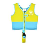 Chaleco Salvavidas Infantil, Flotador Ajustable Seguridad Acuática, Protección Solar UPF50+ para Aprender a Nadar(Yellow,M (4-6 ANS))