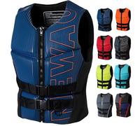 Chaleco Salvavidas para Adultos y Niños Chaleco de Flotación Ajustable de Neopreno para Kayak Navegación Surf Deportes Acuáticos(Navyblue,3XL)