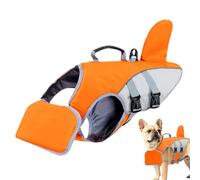 Chaleco salvavidas para perros | Chaleco salvavidas para perros con asa, ayuda de natación para entrenamiento en aguas abiertas en el lago o la piscina al navegar en bote y kayak