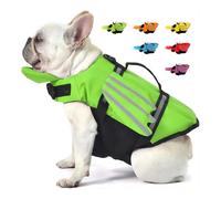 Chaleco Salvavidas para Perros con Alas, Chaleco Chaqueta Mascotas Salvavidas Reflexivo con Mentón para Piscina, Canotaje, para Perros Pequeños, Medianos, Grandes con manija de Rescate