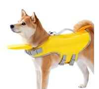 Chaleco Salvavidas para Perros para Nadar, Chaleco Salvavidas para Perro, flotabilidad, Traje de baño Ajustable para Perro con Flotador de Cuello, Secado rápido, diseño de Grande, Traje Flotante