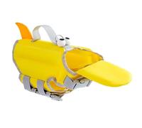 Chaleco salvavidas para perros para natación, traje de baño de seguridad para perros de alta flotabilidad con flotador de cuello, traje de baño para mascotas, traje de baño con diseño de ojos grandes