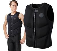 Chaleco Salvavidas PortáTil De Neopreno para Adultos Chaleco De FlotacióN Chaleco Salvavidas De Seguridad Chalecos De NatacióN Unisex De 48 A 90 Kg(4XL(100-110KG))