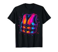 Chaleco Salvavidas Retro náutico Kayak Deportes acuáticos Arte Camiseta