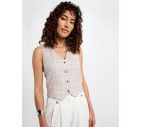 Chaleco sin mangas estampado multicolor mujer 38