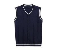 Chaleco sin mangas para hombre con ribete a y cuello en V Chaquetas Hombre Snowboard
