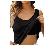 Chaleco Sin Mangas para Mujer Básica Slim Fit Camisole Casual Tank Top Holgado Tops Camiseta de Entrenamiento Cuello Redondo Basica Blusa Playa Informal Verano#G