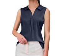 Chaleco sin mangas para mujer, cuello trasero, alto, verano, de corte holgado, informal, de color liso, cómodo, elegante, elegante, sexy, versátil, transpirable, ligera, suave, simple, simple, 2026